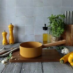 Casserole Ector Induction Aluminium Revêtu Manche En Bois 16 Cm Jaune -Cuisine Appareils Magasin 108002 3 1 Casserole Ector induction aluminium revetu manche en bois 16 cm jaune Ogo