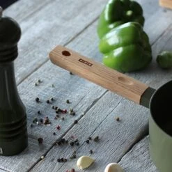 Casserole Ector Induction Aluminium Revêtu Manche En Bois 20 Cm Vert -Cuisine Appareils Magasin 108018 4 1 Casserole Ector induction aluminium revetu manche en bois 20 cm vert Ogo