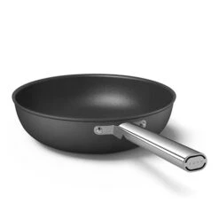 Smeg Wok Aluminium Antiadhésif 30 Cm Noir Mat -Cuisine Appareils Magasin 133005 2 4 Wok aluminium antiadhesif 30 cm noir mat Smeg