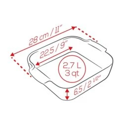 Peugeot Plat Four Carré Céramique Bleu 28 Cm -Cuisine Appareils Magasin 201186 2 2 Plat four carre ceramique bleu 28 cm Peugeot