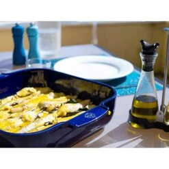 Peugeot Plat Four Carré Céramique Bleu 28 Cm -Cuisine Appareils Magasin 201186 3 2 Plat four carre ceramique bleu 28 cm Peugeot