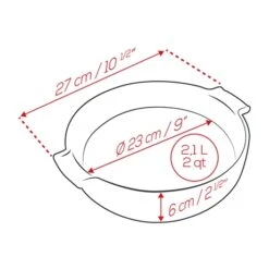Peugeot Plat Four Rond Céramique Bleu 27 Cm -Cuisine Appareils Magasin 201198 1 2 Plat four rond ceramique bleu 27 cm Peugeot