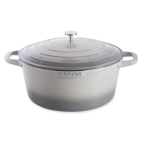 Cocotte Légère Ronde En Fonte D'aluminium 28 Cm 6,7 L Coloris Gris 3 Cocotte Légère Ronde En Fonte D'aluminium 28 Cm 6,7 L Coloris Gris