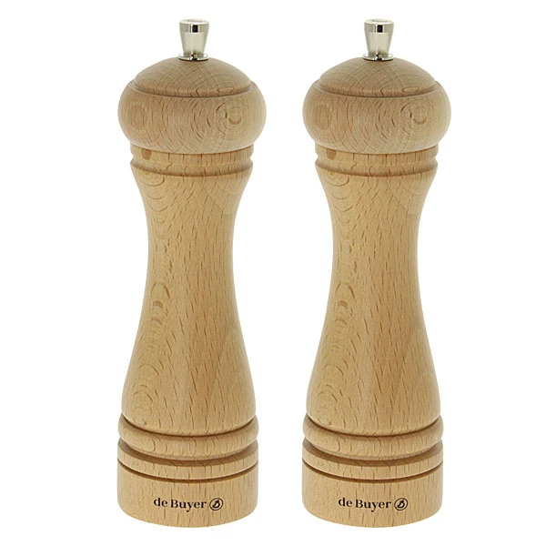 De Buyer Set Moulins à Poivre Et à Sel JAVA Naturel 18 Cm 3 De Buyer Set Moulins à Poivre Et à Sel JAVA Naturel 18 Cm