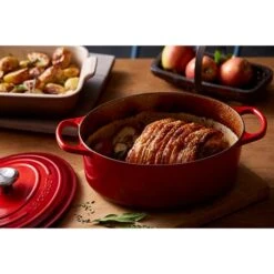 Nouveaux produits -Cuisine Appareils Magasin 213201 1 2 Cocotte fonte ovale cerise 29 cm Le Creuset