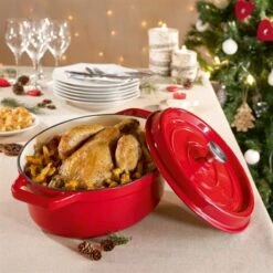Cocotte En Fonte Ovale 33 Cm 6 L Rouge -Cuisine Appareils Magasin 213222 2 9 Cocotte en fonte ovale 33 cm 6 L rouge Mathon