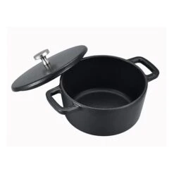 Nouveaux produits -Cuisine Appareils Magasin 213275 1 1 Mini cocotte ronde 10 cm Black Design Baumalu
