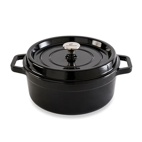 Cocotte En Fonte Ronde 28 Cm 5,6 L Noire 3 Cocotte En Fonte Ronde 28 Cm 5,6 L Noire
