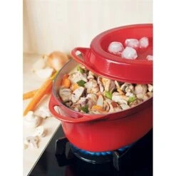 Le Creuset Cocotte Fonte Ovale Doufeu 32 Cm 7,2 L Cerise -Cuisine Appareils Magasin 21385 2 3 Cocotte fonte ovale Doufeu 32 cm 7 2 L cerise Le Creuset