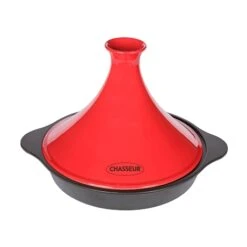Tajine En Fonte 24 Cm Rouge