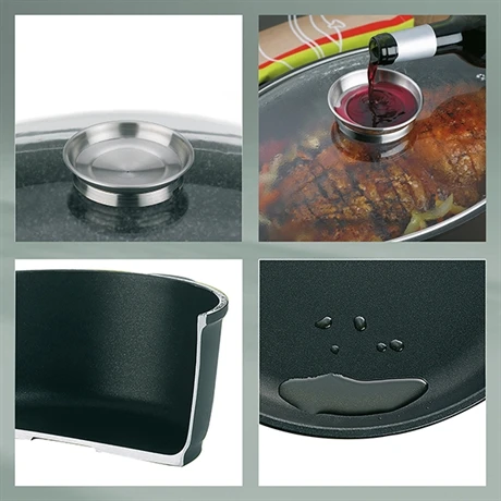 Cocotte à Braiser En Fonte D'aluminium Kerros 8 L 6 Cocotte à Braiser En Fonte D'aluminium Kerros 8 L – Image 4