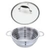 Lot Panier Vapeur Multidiamètre Et Couvercle En Verre Excell'Inox 24 Cm -Cuisine Appareils Magasin 229003 0 1 Lot panier vapeur multidiametre et couvercle en verre Excell Inox 24 cm Mathon