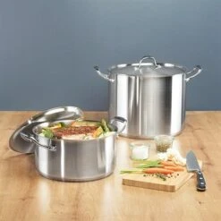 Faitout Inox Avec Couvercle Excell'inox 24 Cm 5,4 L -Cuisine Appareils Magasin 27662 2 1 Faitout inox avec couvercle Excell inox 24 cm 5 4 L Mathon