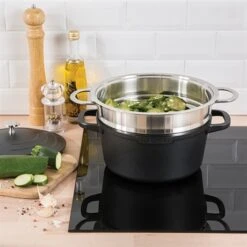 Lot Cocotte Légère Ronde Fonte Aluminium 24 Cm 4,5 L Et Panier Vapeur Multidiamètre 10 Lot Cocotte Légère Ronde Fonte Aluminium 24 Cm 4,5 L Et Panier Vapeur Multidiamètre -Cuisine Appareils Magasin 279166 3 5 Lot cocotte legere ronde fonte aluminium 24 cm 4 5 L et panier vapeur multidiametre Mathon