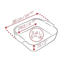 Nouveaux produits -Cuisine Appareils Magasin 301326 1 2 Plat carre ceramique terracotta 36 cm Peugeot