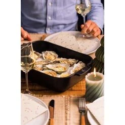 Nouveaux produits -Cuisine Appareils Magasin 301367 1 2 Plat a four ceramique Appolia rectangulaire noir mat 36 cm Peugeot