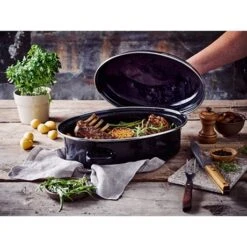 BEKA Roaster émail Roasty Cook 38 Cm -Cuisine Appareils Magasin 383002 1 1 Roaster email Roasty Cook 38 cm Beka