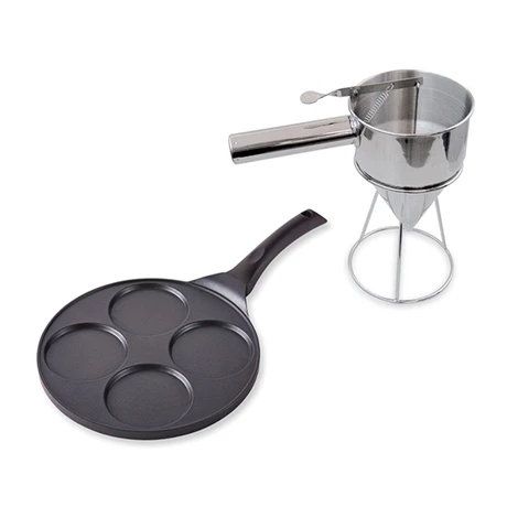 Lot Poêle 4 Pancakes Et Entonnoir à Piston 3 Lot Poêle 4 Pancakes Et Entonnoir à Piston