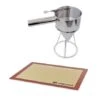 Lot Entonnoir à Piston Pro En Inox Et Tapis De Cuisson 2 Lot Entonnoir à Piston Pro En Inox Et Tapis De Cuisson -Cuisine Appareils Magasin 519073 0 1 Lot Entonnoir a piston pro en inox et tapis de cuisson Mathon