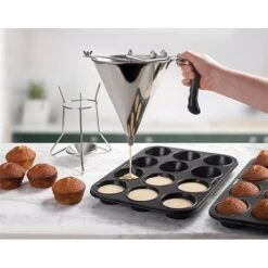 Entonnoir Piston 2 L En Inox 7 Entonnoir Piston 2 L En Inox -Cuisine Appareils Magasin 573043 2 1 Entonnoir piston 2 L en inox Lacor