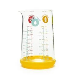 Verre Mesureur Avec Base En Silicone 500 Ml -Cuisine Appareils Magasin 62391 1 3 Verre mesureur avec base en silicone 500 ml Pebbly