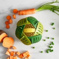 Joseph Joseph Panier Vapeur Pliable - Vert -Cuisine Appareils Magasin 650119 2 1 Panier vapeur pliable Vert Joseph Joseph