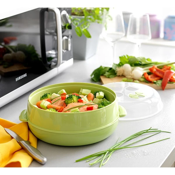 Cuiseur Vapeur Micro-ondes Vert 3 Cuiseur Vapeur Micro-ondes Vert