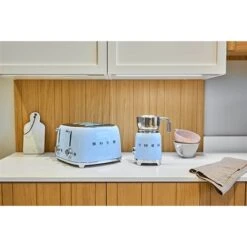 Smeg Toaster 4 Fentes 2000 W TSF03PBEU Bleu Azur -Cuisine Appareils Magasin 700060 3 1 Toaster 4 fentes 2000 W TSF03PBEU bleu azur Smeg