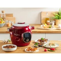 Moulinex Multicuiseur électrique Intelligent Cookéo 6 L 1600 W Rouge -Cuisine Appareils Magasin 711015 2 1 Multicuiseur electrique intelligent Cookeo 6 L 1600 W rouge Moulinex