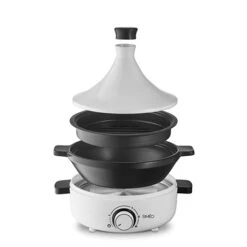 Tajine électrique Céramique 4 Personnes 1000 W Blanc -Cuisine Appareils Magasin 714004 2 1 Tajine electrique ceramique 4 personnes 1000 W blanc Simeo