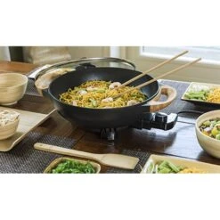 Bestron Wok électrique Avec Couvercle En Verre 1500 W -Cuisine Appareils Magasin 728059 1 1 Wok electrique avec couvercle en verre 1500 W Bestron