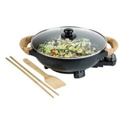 Bestron Wok électrique Avec Couvercle En Verre 1500 W -Cuisine Appareils Magasin 728059 4 1 Wok electrique avec couvercle en verre 1500 W Bestron
