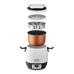 Lunch Box électrique Programmable 1,5 L 300 W Blanc Et Noir -Cuisine Appareils Magasin 728063 1 4 Lunch box electrique programmable 1 5 L 300 W blanc et noir Simeo