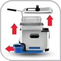 Friteuse Semi-pro Oleo Clean Inox FR804000 -Cuisine Appareils Magasin 75059 3 2 Friteuse semi pro Oleo Clean inox FR804000 Seb