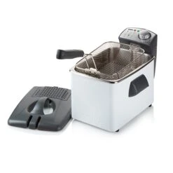 Domo Friteuse Blanche 4,5 L 3200 W -Cuisine Appareils Magasin 758006 1 1 Friteuse blanche 4 5 L 3200 W Domo
