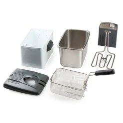 Domo Friteuse Blanche 4,5 L 3200 W -Cuisine Appareils Magasin 758006 2 1 Friteuse blanche 4 5 L 3200 W Domo