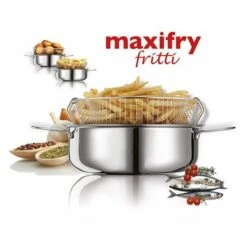 Friteuse Traditionnelle En Inox Avec Panier Eatitaly Maxifry 26 Cm -Cuisine Appareils Magasin 75901 1 1 Friteuse traditionnelle en inox avec panier Eatitaly Maxifry 26 cm Inoxriv