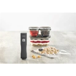 Caso Pompe De Mise Sous Vide électrique Vacu One Touch Eco-Set Avec Accessoires -Cuisine Appareils Magasin 760363 4 1 Pompe de mise sous vide electrique Vacu One Touch Eco Set avec accessoires Caso