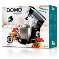 Domo Robot Pâtissier 6 L 1200 W DO1023KR Noir -Cuisine Appareils Magasin 761026 2 2 Robot patissier 6 L 1200 W DO1023KR noir Domo