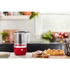 KitchenAid Hachoir électrique Sans Fil 2 Vitesses 1,18 L Rouge Empire 5KFCB519EER -Cuisine Appareils Magasin 761096 2 1 Hachoir electrique sans fil 2 vitesses 1 18 L rouge empire 5KFCB519EER Kitchenaid