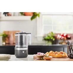 KitchenAid Hachoir électrique Sans Fil 2 Vitesses 1,18 L Gris Mat 5KFCB519EDG -Cuisine Appareils Magasin 761099 3 1 Hachoir electrique sans fil 2 vitesses 1 18 L gris mat 5KFCB519EDG Kitchenaid