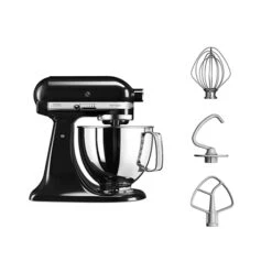 KitchenAid Robot Pâtissier Multifonction Artisan Noir Onyx 300 W 5KSM125EOB -Cuisine Appareils Magasin 76191 3 8 Robot patissier Multifonction Artisan Noir Onyx 300 W 5KSM125EOB Kitchenaid