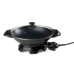Domo Wok électrique En Aluminium 5 L DO8708W -Cuisine Appareils Magasin 780095 2 1 Wok electrique en aluminium 5 L DO8708W Domo
