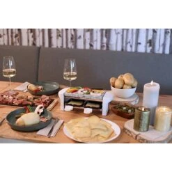 LIVOO Appareil à Raclette 2 Personnes Blanc 350 W DOC156W -Cuisine Appareils Magasin 780096 4 3 Appareil a raclette 2 personnes blanc 350 W DOC156W Livoo