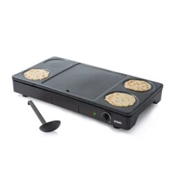 Domo Gourmet-Set Wok Grill Et Crêpes 1000 W DO8712W -Cuisine Appareils Magasin 780185 2 3 Gourmet Set wok grill et crepes 1000 W DO8712W Domo