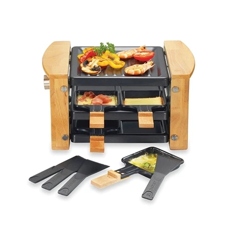 Raclette Grill 4 Poêlons 650 W Bois 3 Raclette Grill 4 Poêlons 650 W Bois