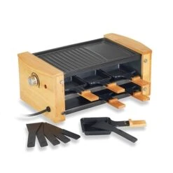 Raclette Grill 6 Poêlons 900 W -Cuisine Appareils Magasin 780192 2 1 Raclette grill 6 poelons 900 W Kitchen Chef Professional