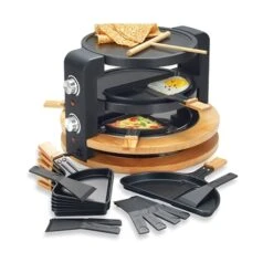 Raclette Ronde Multifonction 10 Poêlons 1500 W -Cuisine Appareils Magasin 780193 3 1 Raclette ronde multifonction 10 poelons 1500 W Kitchen Chef Professional