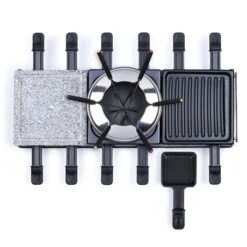 LIVOO Appareil à Raclette Fondue 12 Personnes 1650 W -Cuisine Appareils Magasin 780211 2 3 Appareil a raclette fondue 12 personnes 1650 W Livoo