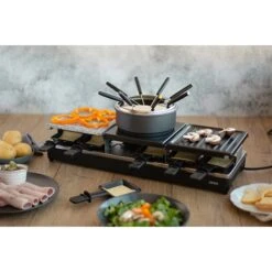LIVOO Appareil à Raclette Fondue 12 Personnes 1650 W -Cuisine Appareils Magasin 780211 3 3 Appareil a raclette fondue 12 personnes 1650 W Livoo